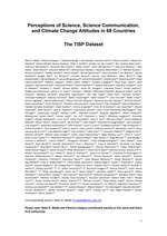 Perceptions of science, science communication, and climate change attitudes in 68 countries: The TISP dataset