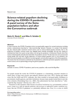 Science-related populism declining during the COVID-19 pandemic: A panel survey of the Swiss population before and after the Coronavirus outbreak